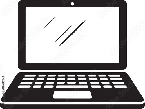 laptop sideview icon image vector illustration design