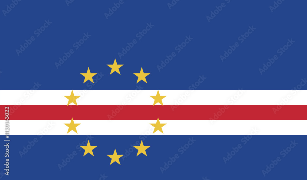カーボベルデ共和国の国旗 カーボベルデ共和国の国旗