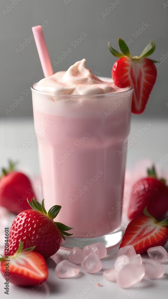 Strawberry Vanilla Milkshake Strawberry Vanilla Milkshake