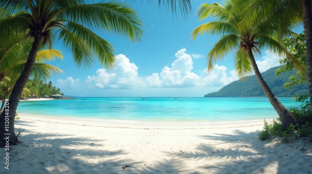 Obraz premium Serene Tropical Island Paradise