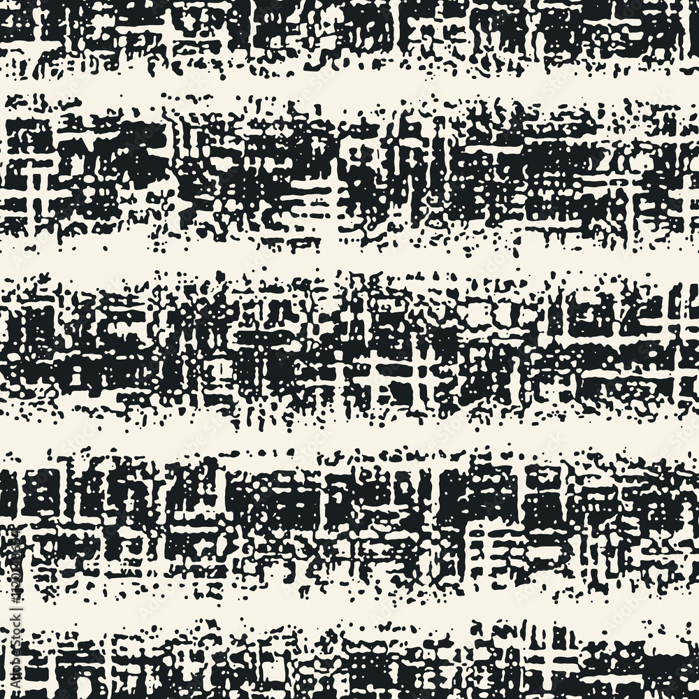 Black And White Damaged Stripe Pattern Black And White Damaged Stripe Pattern