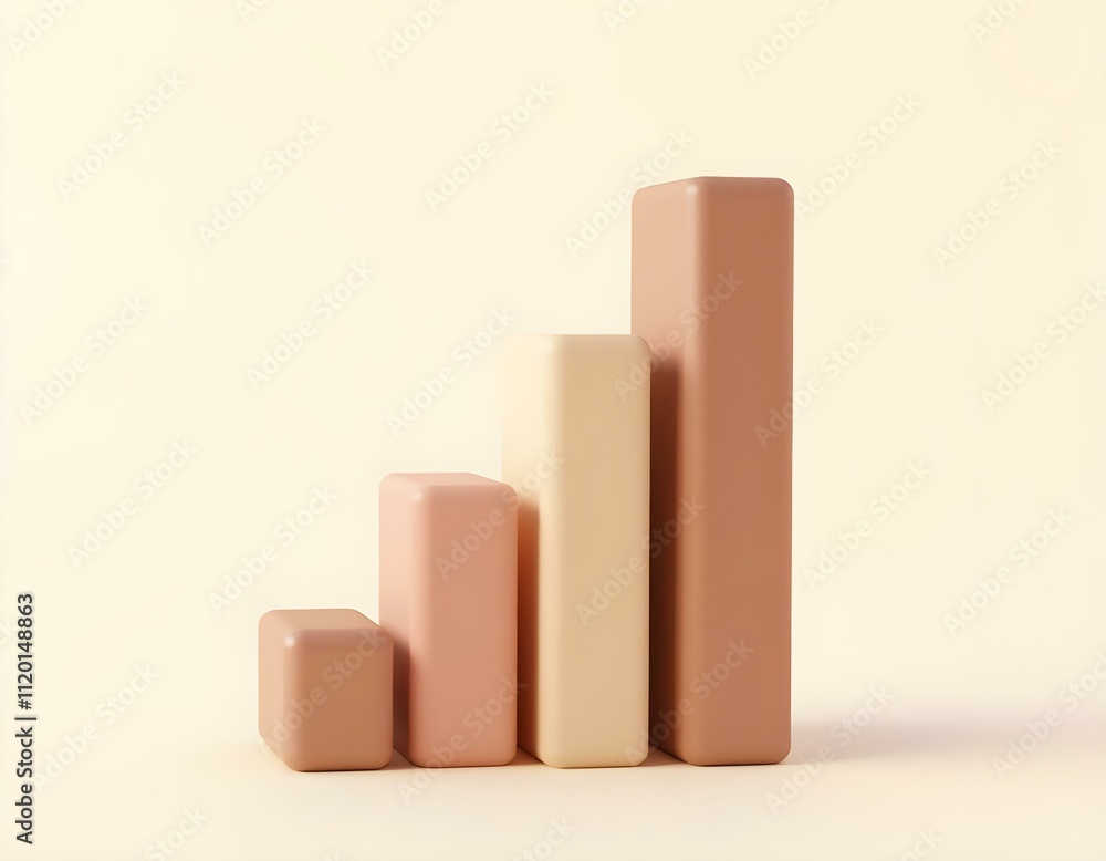 brown beige chart 3d render icon isolated on transparent background cutout ia brown beige chart 3d render icon isolated on transparent background cutout ia