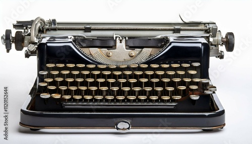 vintage typewriter with paper