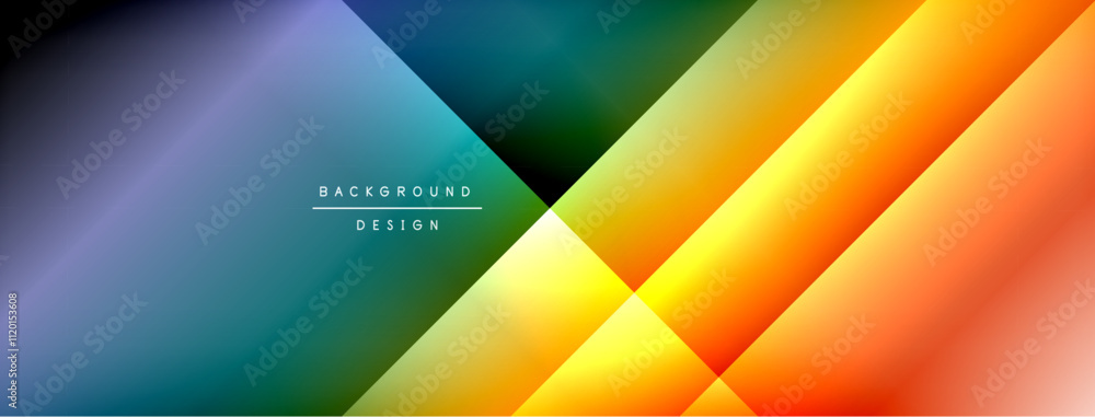Colorful gradient with lines made of shadow and light. Creative background Colorful gradient with lines made of shadow and light. Creative background