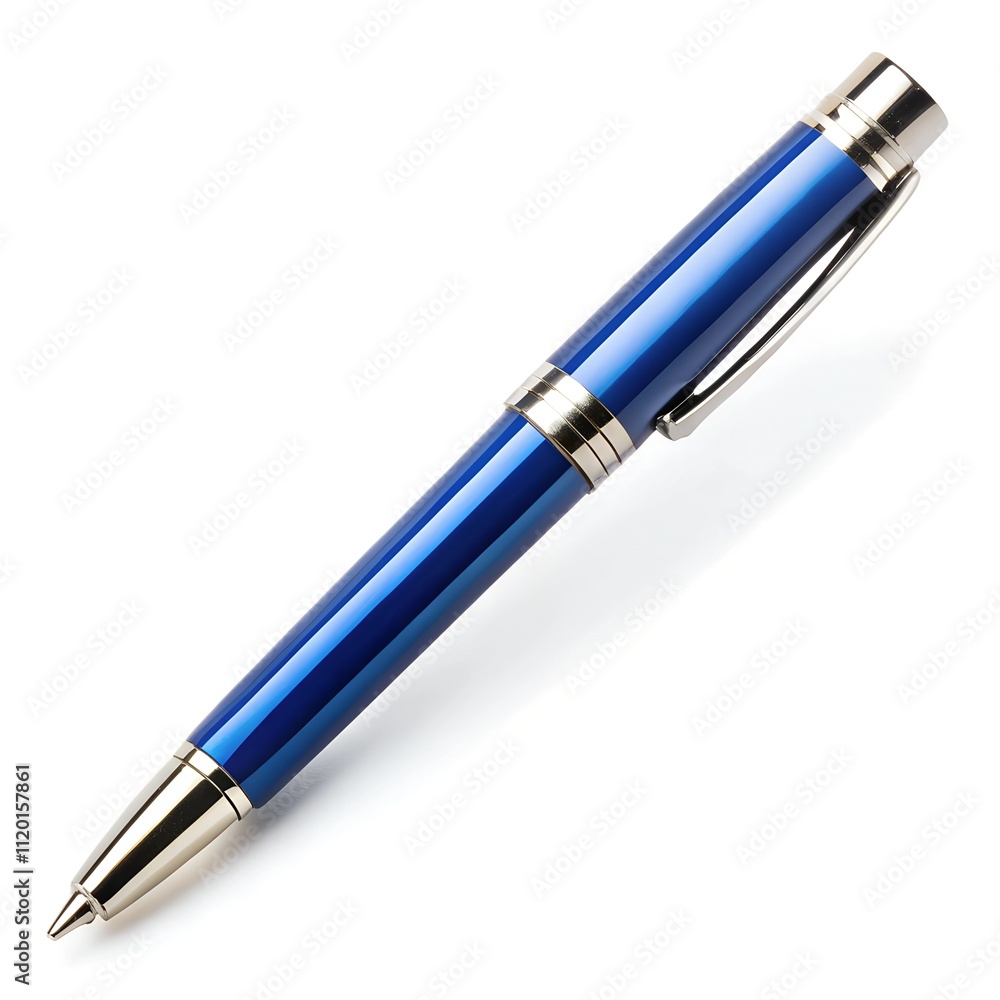 A sleek blue pen rests elegantly on a clean surface, embodying creativity and inspiration. Perfect for writing thoughts, ideas, and important notes in style A sleek blue pen rests elegantly on a clean surface, embodying creativity and inspiration. Perfect for writing thoughts, ideas, and important notes in style