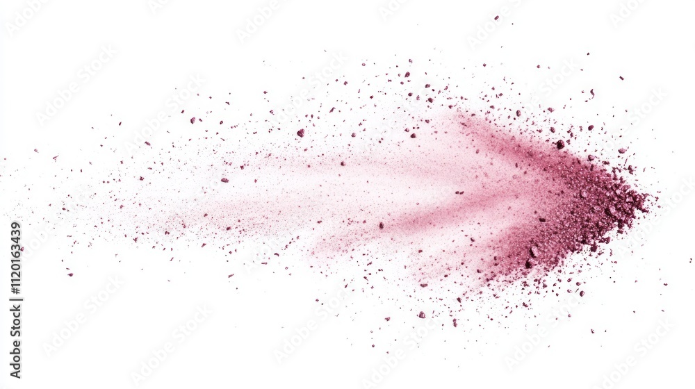Pink powder explosion isolated on white background. Pink powder explosion isolated on white background.