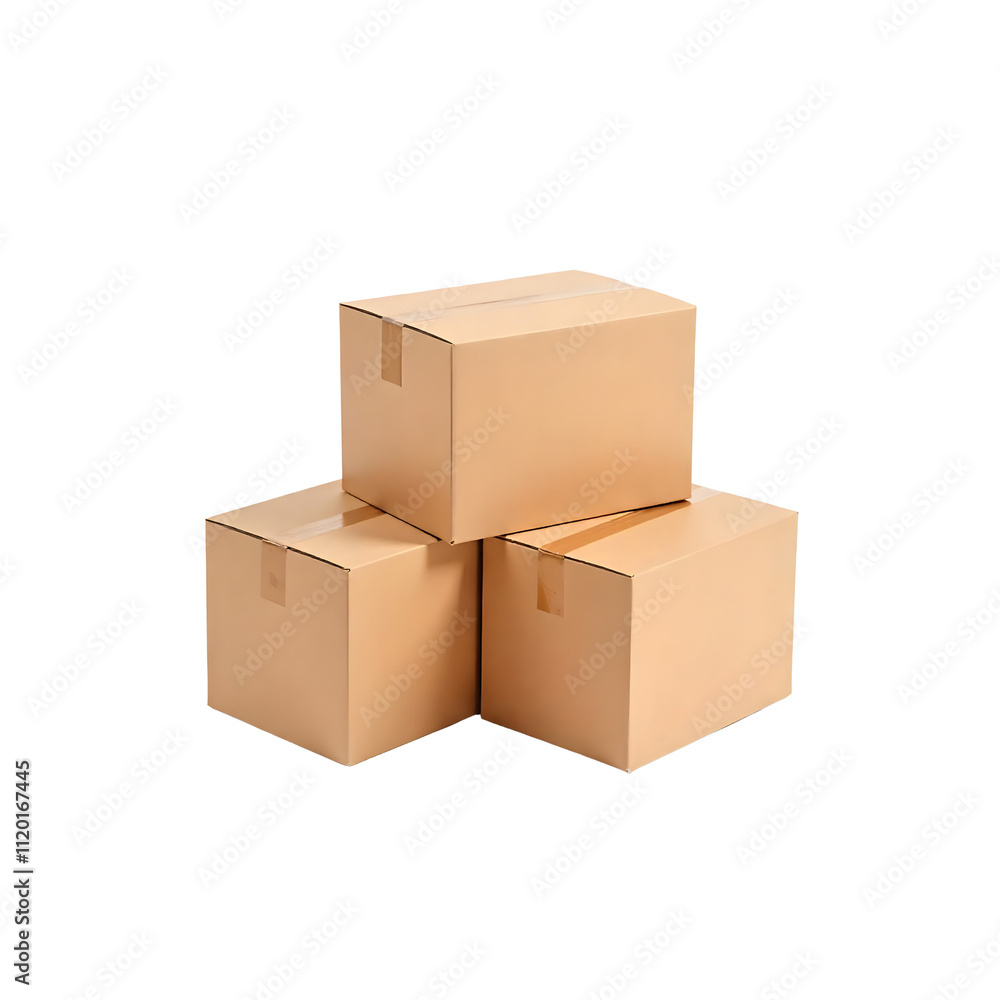 Carton boxes on transparent background, PNG Carton boxes on transparent background, PNG