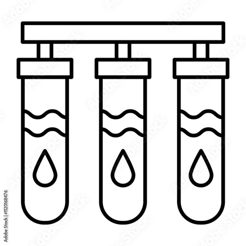 Water Purifier Vector Line Icon Design