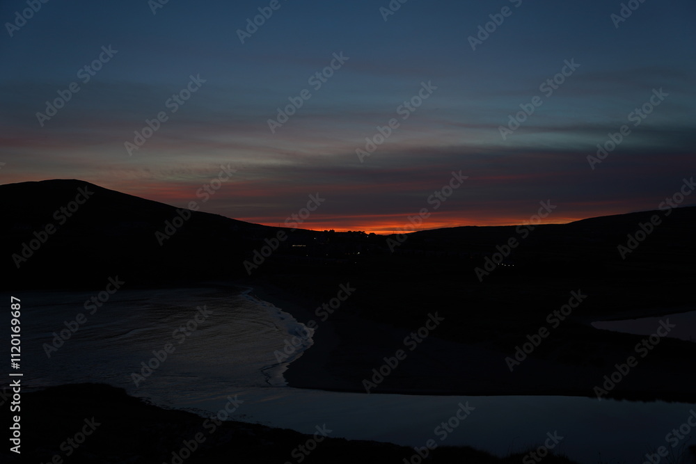 Obraz premium sunset in the mountains