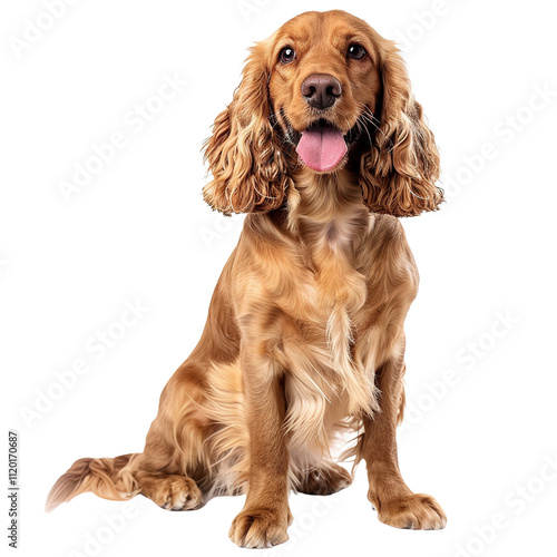 Abandoned homeless dog on transparent or white background png