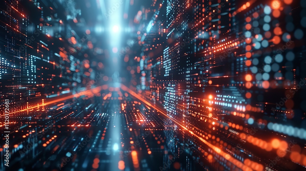 Abstract technology big data background concept Abstract technology big data background concept