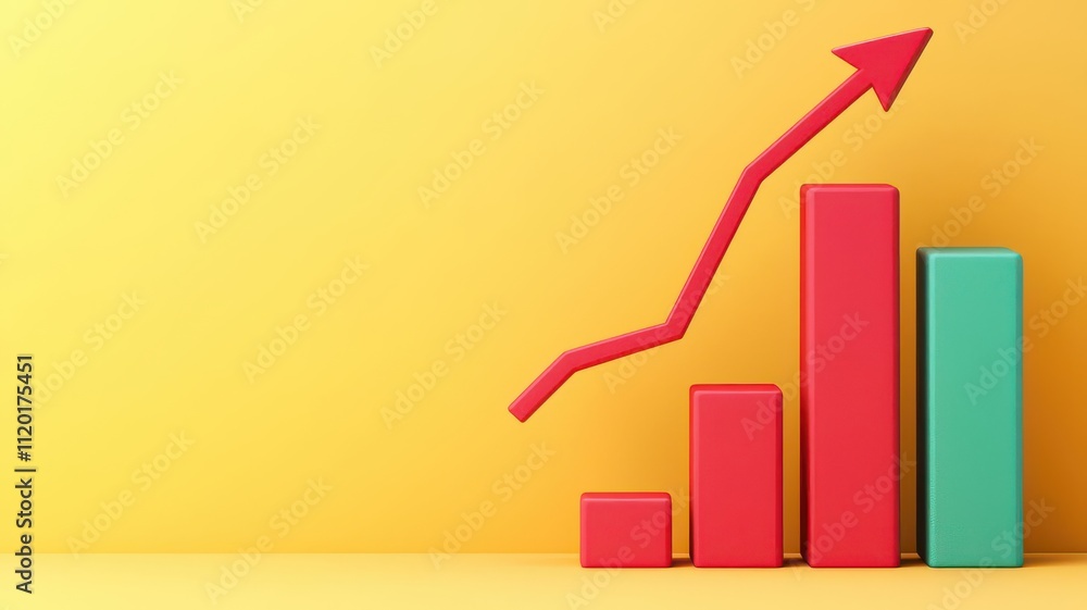 variable cost concept. Digital chart illustrating cost of capital changes over time, historical trend, 3D illustration variable cost concept. Digital chart illustrating cost of capital changes over time, historical trend, 3D illustration