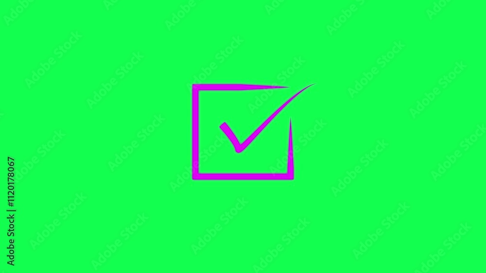 Simple Check mark icon, positive tick symbol of approved, success, confirm, correct concept. animated background. Simple Check mark icon, positive tick symbol of approved, success, confirm, correct concept. animated background.