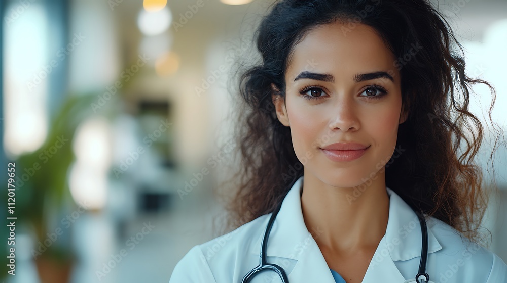 Portrait of a confident medical professional in hospital environment Portrait of a confident medical professional in hospital environment