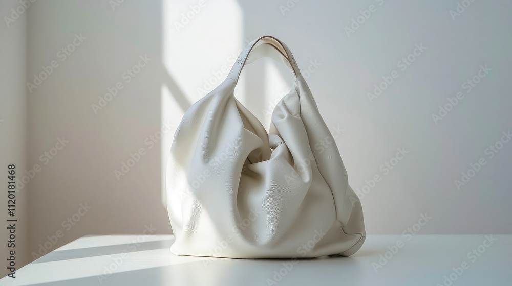 A versatile and spacious hobo bag, showcased with clarity against a pristine white surface A versatile and spacious hobo bag, showcased with clarity against a pristine white surface