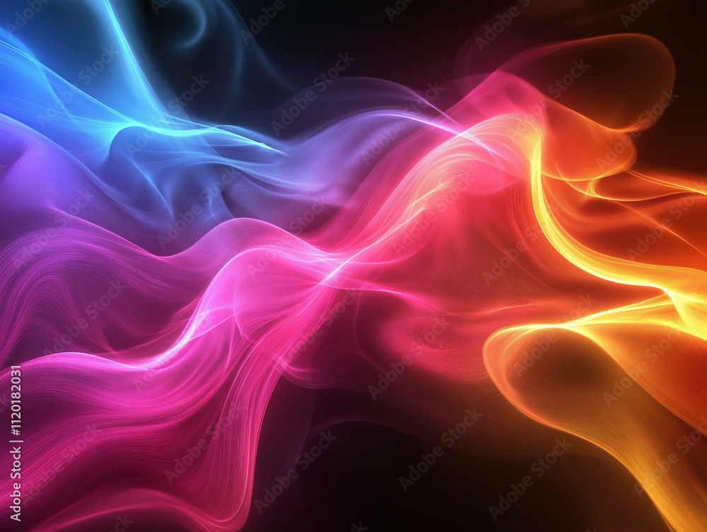 Abstract Colorful Smoke Design. Concept of energy, movement, and vibrant colors. Abstract Colorful Smoke Design. Concept of energy, movement, and vibrant colors.