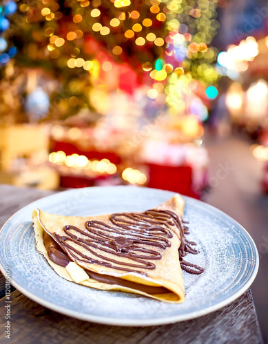 Crepe auf dem Weihnachtsmarkt 