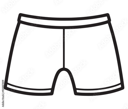 Hand drawn illustration of underwear, Icon collection underwear isolated on white background