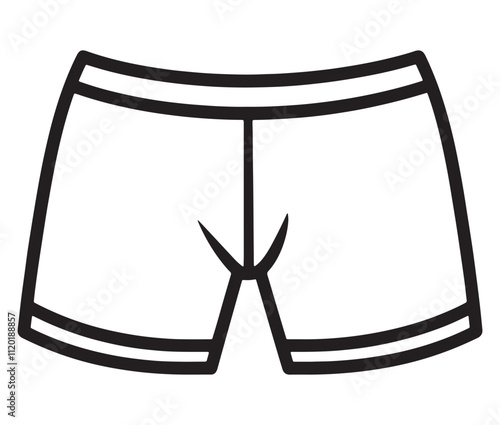 Hand drawn illustration of underwear, Icon collection underwear isolated on white background