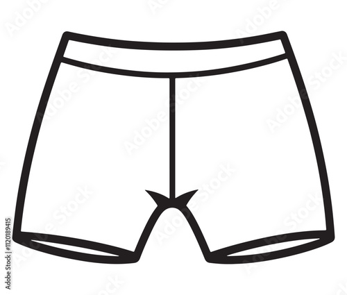 Hand drawn illustration of underwear, Icon collection underwear isolated on white background