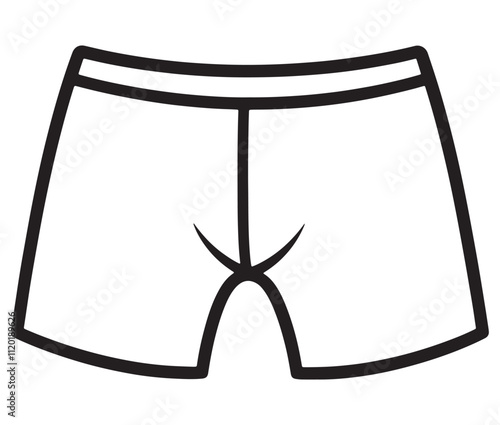 Hand drawn illustration of underwear, Icon collection underwear isolated on white background