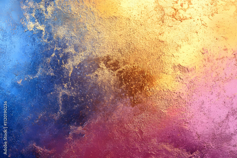 Fototapeta premium Vibrant colorful abstract art studio digital artwork inspiring creativity close-up view emotional expression