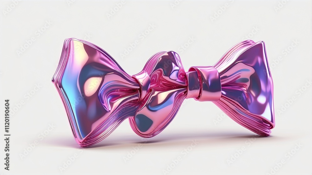 pink bow tie fluid holographic Iridescent 3d render icon isolated on transparent background cutout pink bow tie fluid holographic Iridescent 3d render icon isolated on transparent background cutout