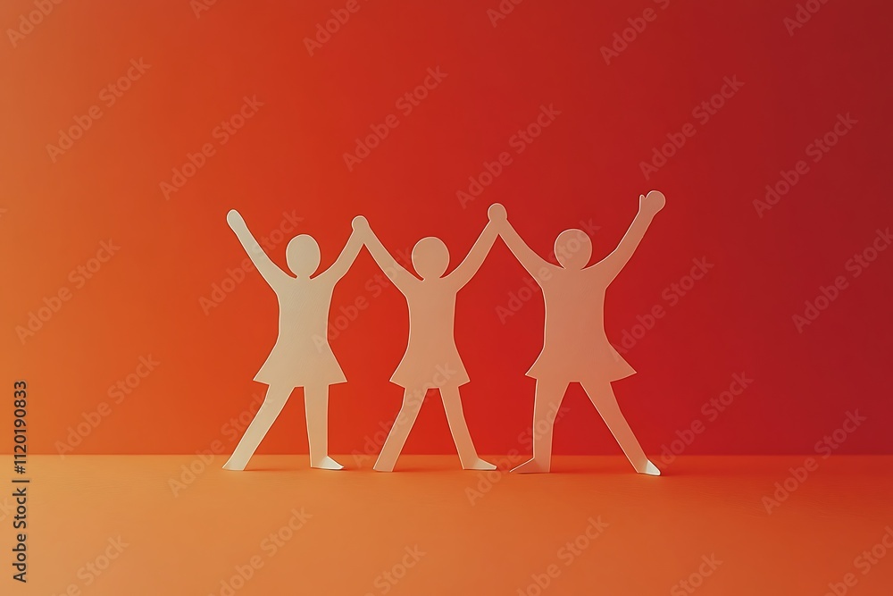 Minimalist Silhouettes Celebrating Teamwork Minimalist Silhouettes Celebrating Teamwork