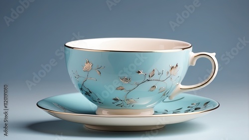 Teacup isolated on a clear background cutout