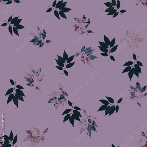 leaf seamless patterns