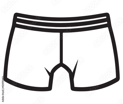 Hand drawn illustration of underwear, Icon collection underwear isolated on white background