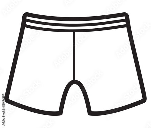 Hand drawn illustration of underwear, Icon collection underwear isolated on white background