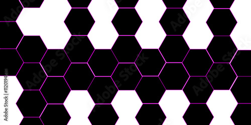 Black hexagon 3D background texture. modern abstract polygonal pattern. 3d rendering illustration. Futuristic abstract banner. white and black lines 3d Hexagonal. honeycomb black Background.