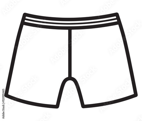 Hand drawn illustration of underwear, Icon collection underwear isolated on white background