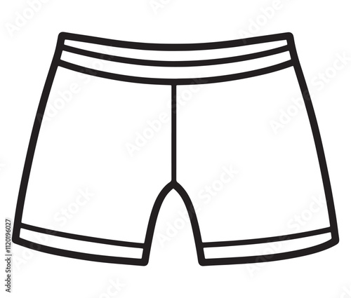 Hand drawn illustration of underwear, Icon collection underwear isolated on white background