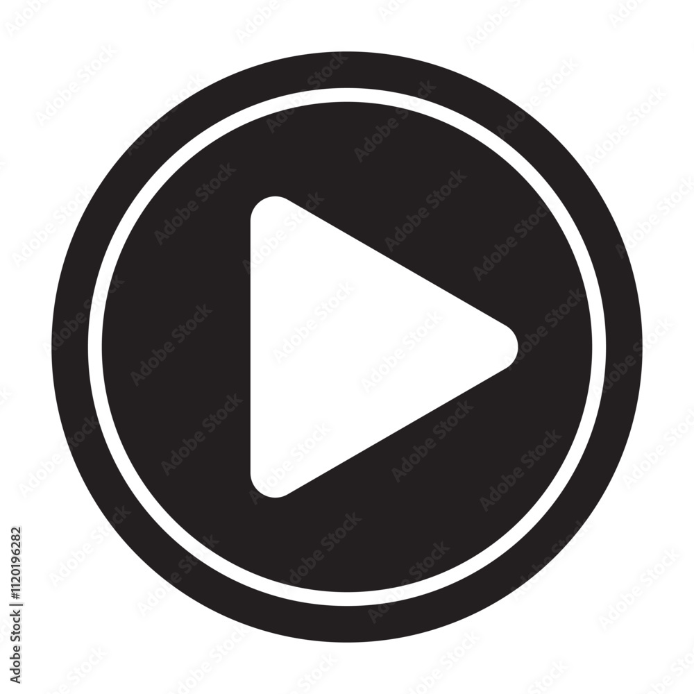 Play button icon. Play button. Video audio player. Vector illustration of Play button. Play button icon. Play button. Video audio player. Vector illustration of Play button.