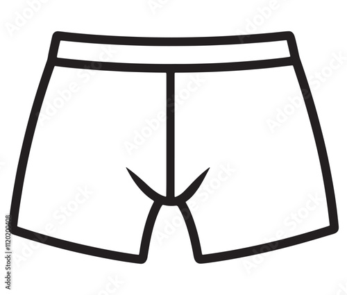 Hand drawn illustration of underwear, Icon collection underwear isolated on white background