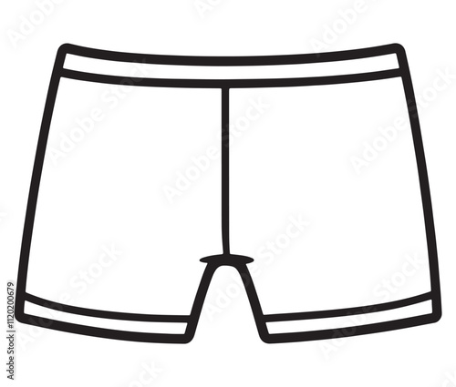 Hand drawn illustration of underwear, Icon collection underwear isolated on white background