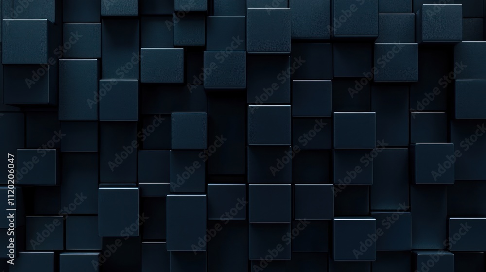 Abstract Dark Cubes Background Abstract Dark Cubes Background