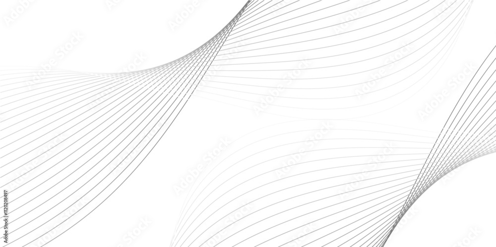 Abstract color smooth stripe dynamic wave line on a white stylized line art background. Design element technology suit for banner, poster, cover, brochure, flyer, website. vector illustration Abstract color smooth stripe dynamic wave line on a white stylized line art background. Design element technology suit for banner, poster, cover, brochure, flyer, website. vector illustration