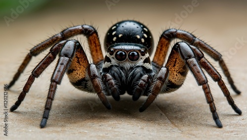 spider on wood
