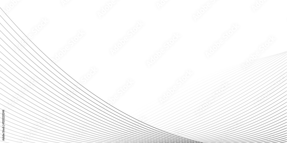 Abstract color smooth stripe dynamic wave line on a white stylized line art background. Design element technology suit for banner, poster, cover, brochure, flyer, website. vector illustration Abstract color smooth stripe dynamic wave line on a white stylized line art background. Design element technology suit for banner, poster, cover, brochure, flyer, website. vector illustration