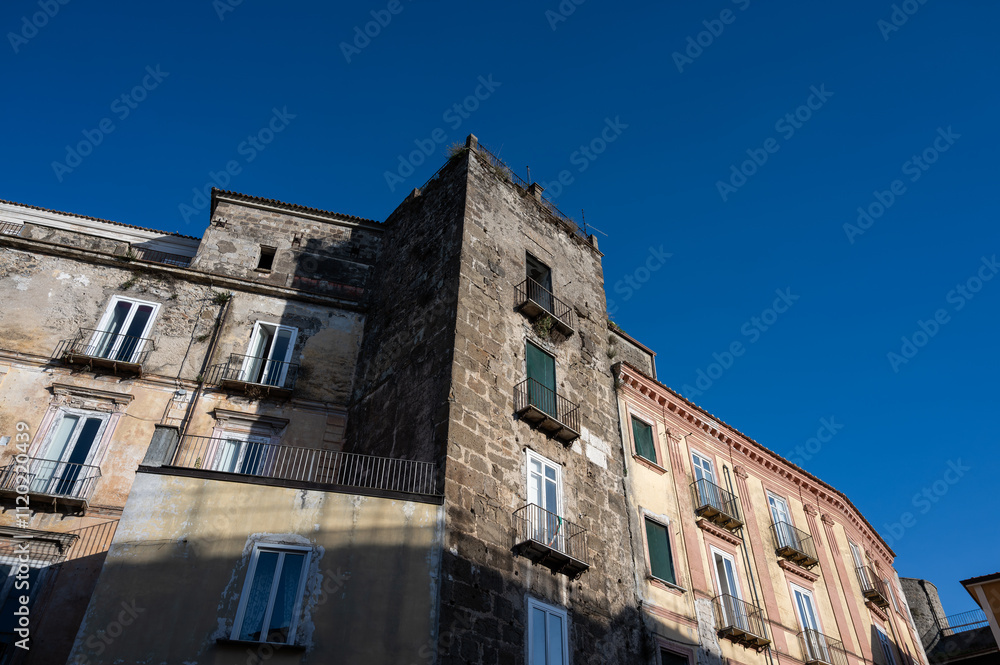 Teano, Campania. View of the historic center 1124