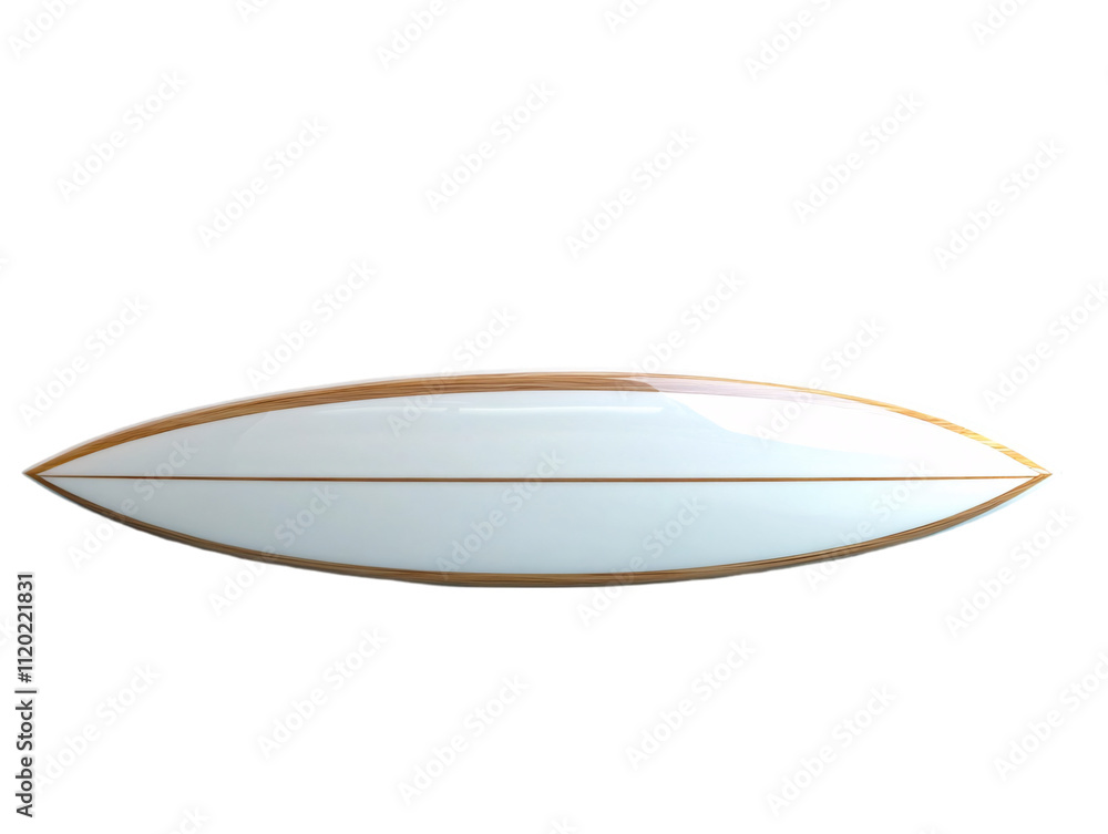 A sleek surfboard with a smooth, glossy surface and a streamlined design, perfect for catching waves on transparent background. A sleek surfboard with a smooth, glossy surface and a streamlined design, perfect for catching waves on transparent background.