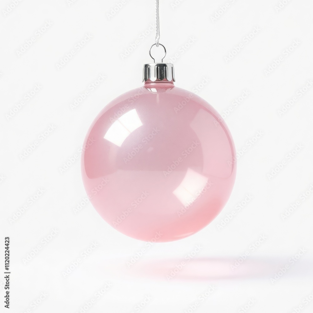 Glossy Pink Holiday Ornament Glossy Pink Holiday Ornament