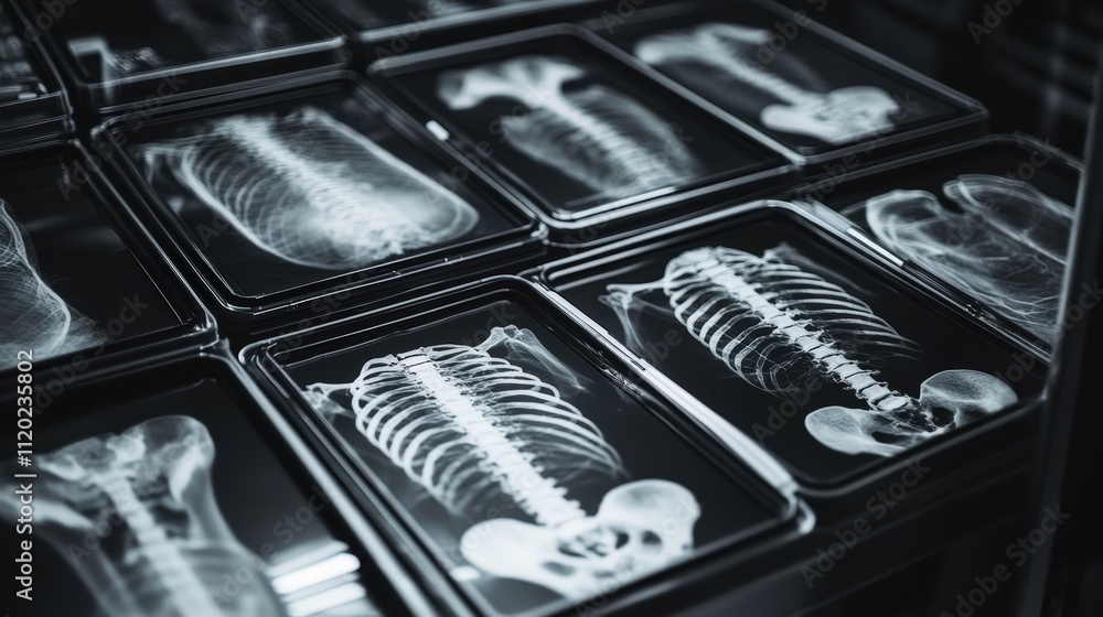 Fototapeta premium In forensic science, X-rays are used to examine evidence without altering or damaging it.