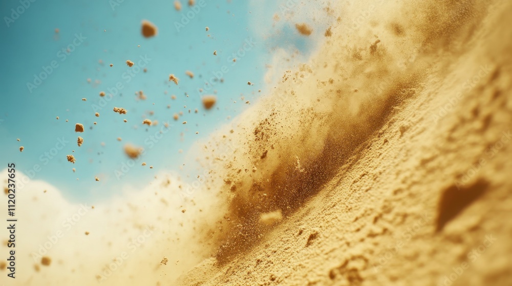 Dynamic Sand Particles in Flight - Earthy Desert Motion Background Dynamic Sand Particles in Flight - Earthy Desert Motion Background