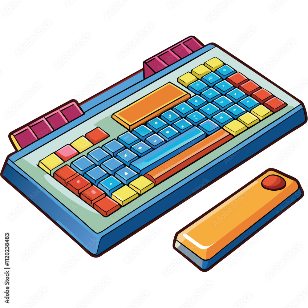 Computer keyboard vector, Isolated on white background. Computer keyboard vector, Isolated on white background.