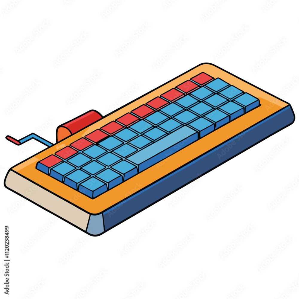 Computer keyboard vector, Isolated on white background. Computer keyboard vector, Isolated on white background.