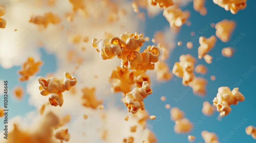 Catching Popcorn Delight: Vibrant and Dynamic Mid-Air Moments for Movie Nights and Snack Themes Catching Popcorn Delight: Vibrant and Dynamic Mid-Air Moments for Movie Nights and Snack Themes